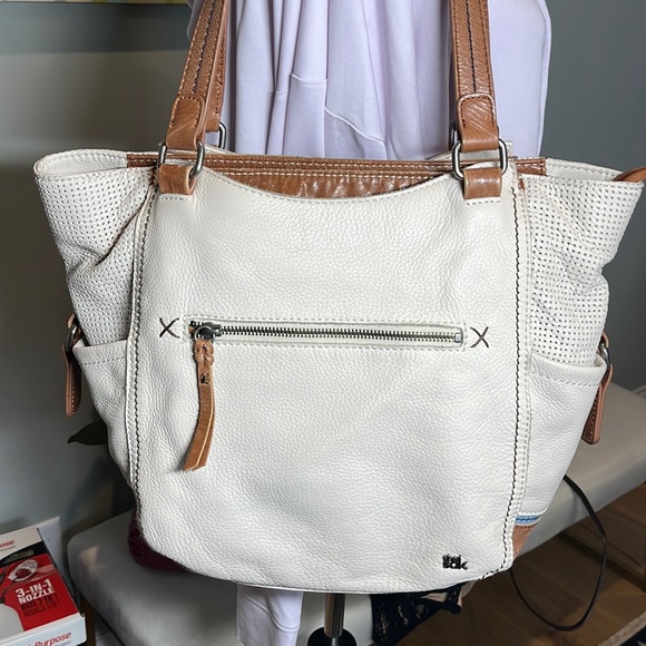 THE SAK  Kendra TOTE in perforated leather - STUNNING - Picture 4 of 11